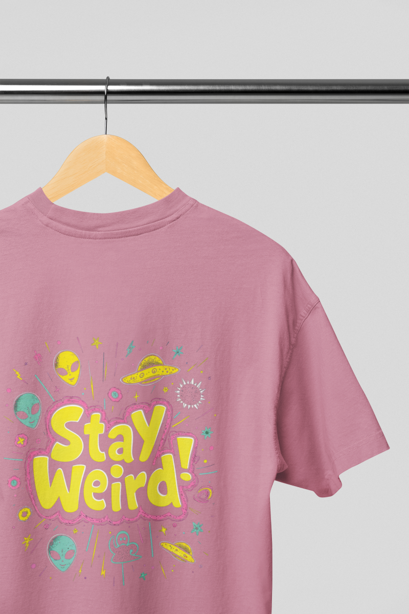 Stay Weird Oversized Tee - Image 5