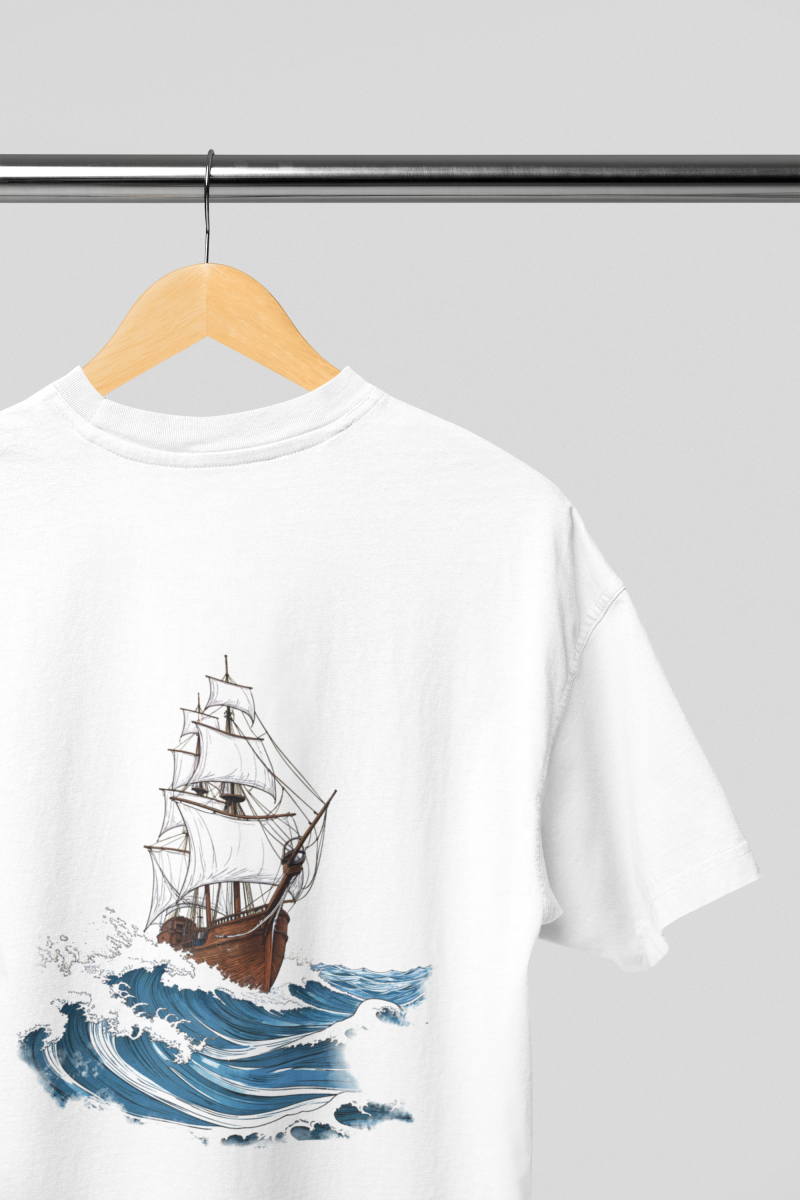 Sail Away Oversized Tee - Image 2