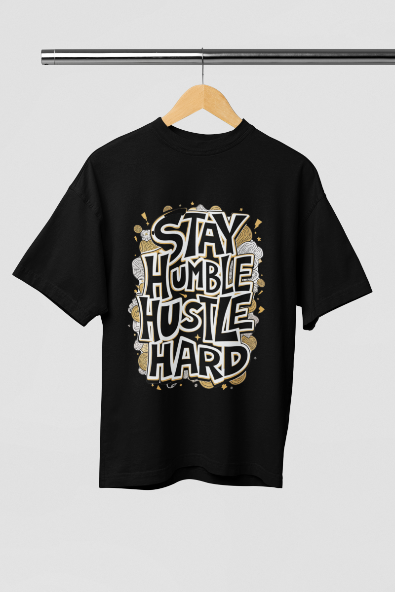 Hustle Hard Oversized Tee - Image 4