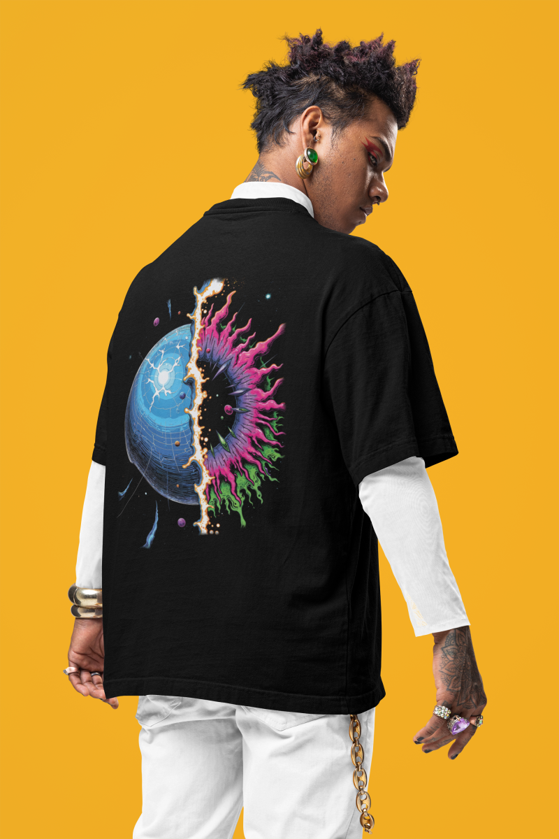 Cosmic Earth Oversized Tee