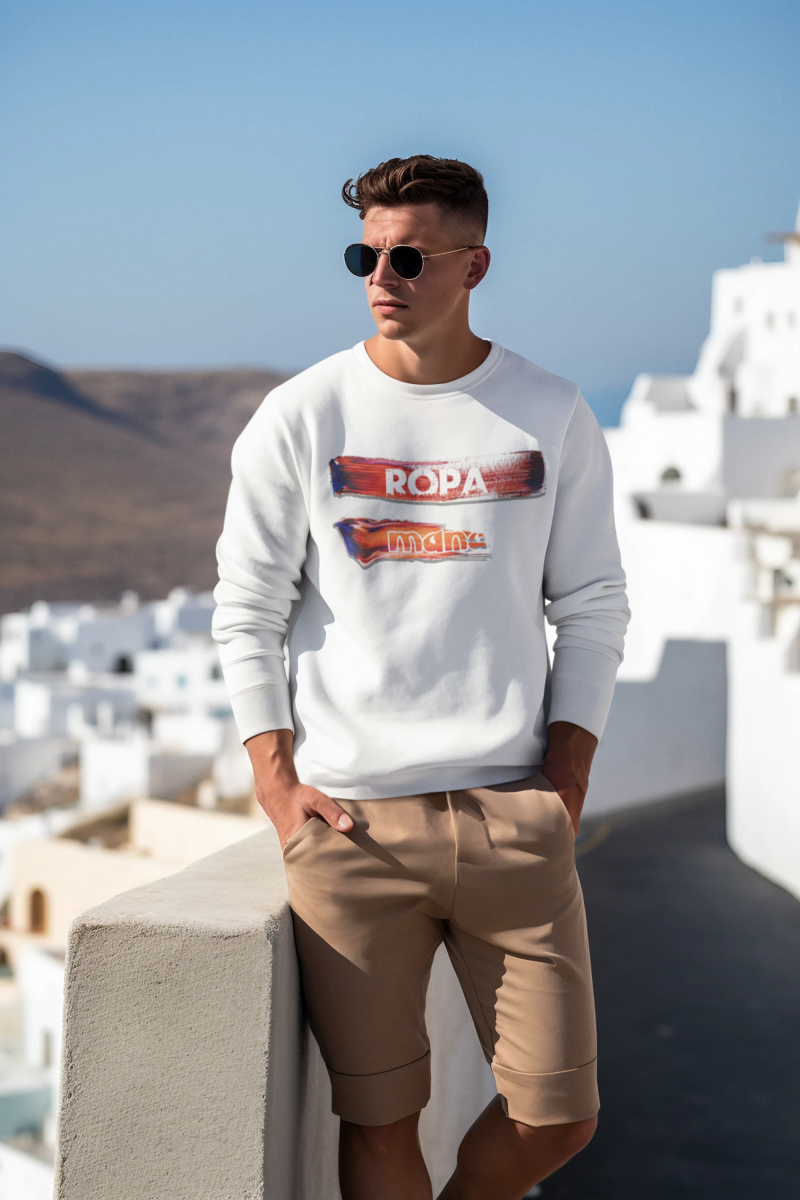 Dynamic Contrast Sweatshirt