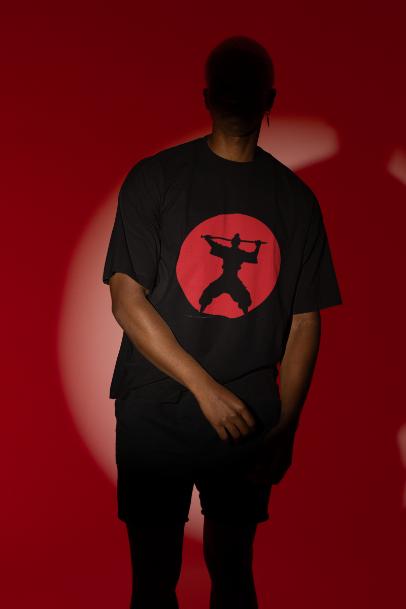 Ninja Silhouette Oversized Tee