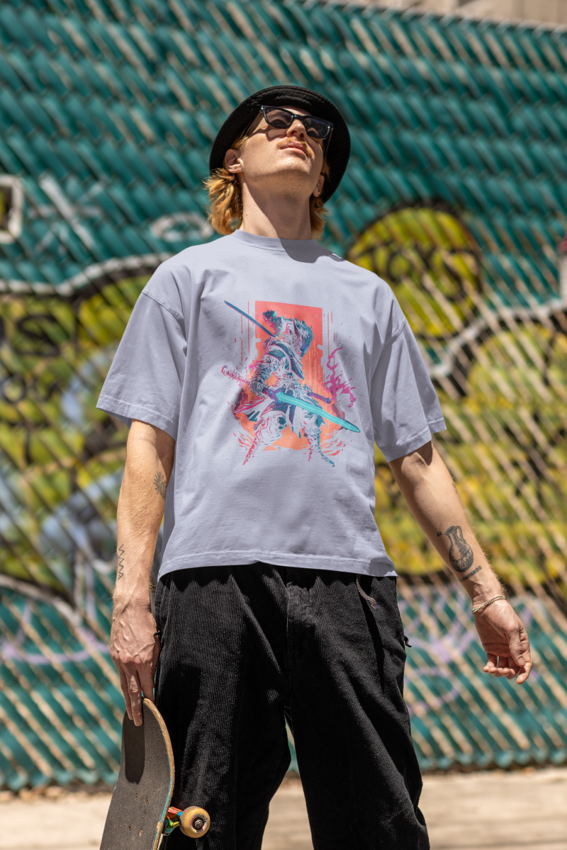 Samurai Fire Oversized Tee - Image 2