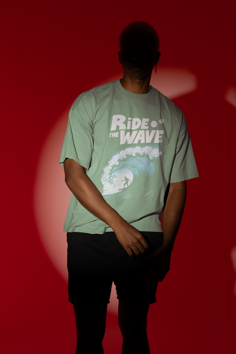 Ride the Wave Oversized Tee - Image 4