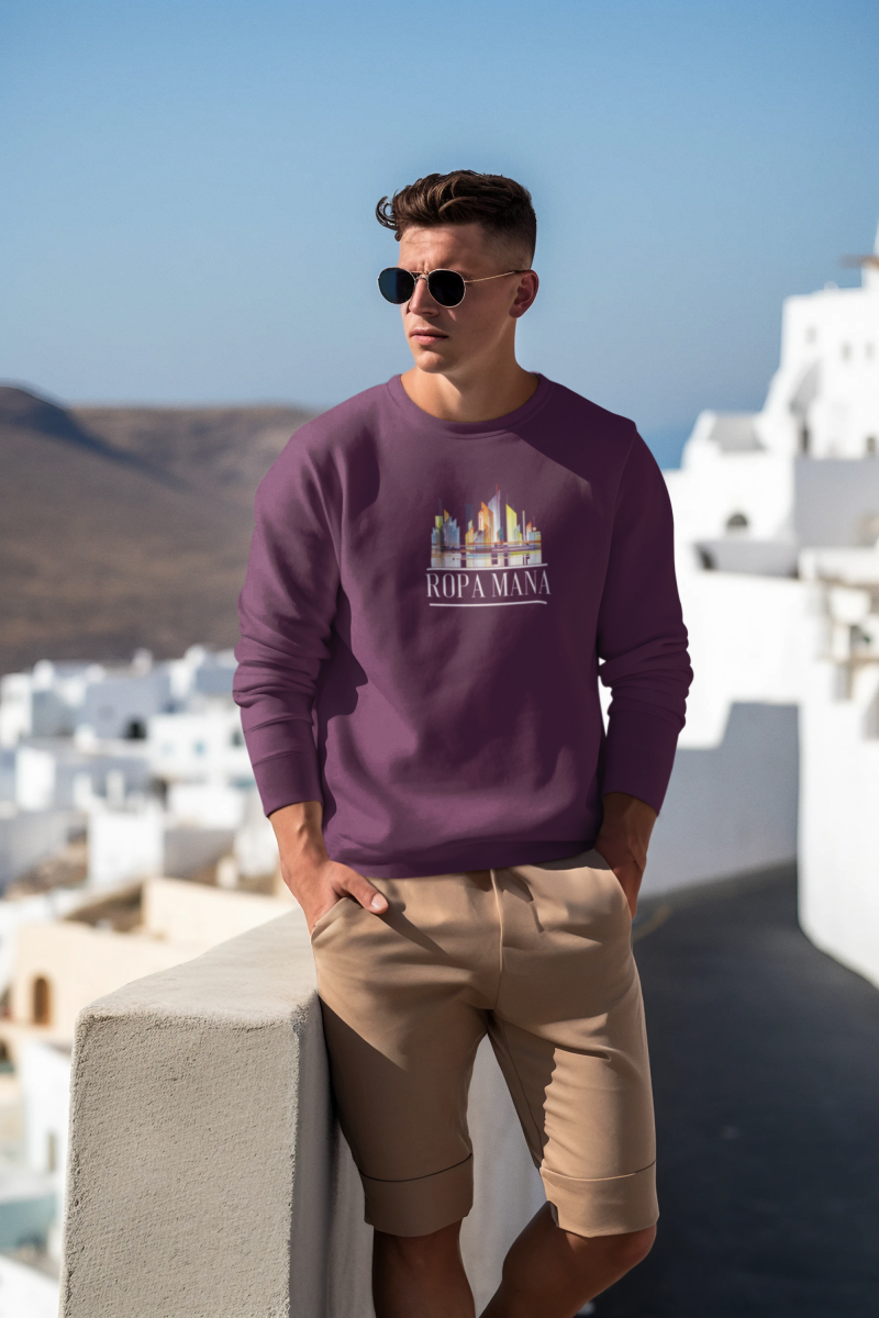 White Text Urban Vibes Sweatshirt