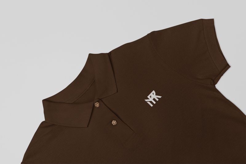 Coffee Brown Polo T-Shirt - Image 2