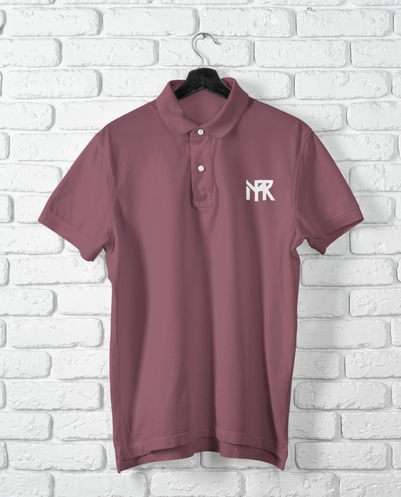 Maroon Polo T-Shirt - Image 4