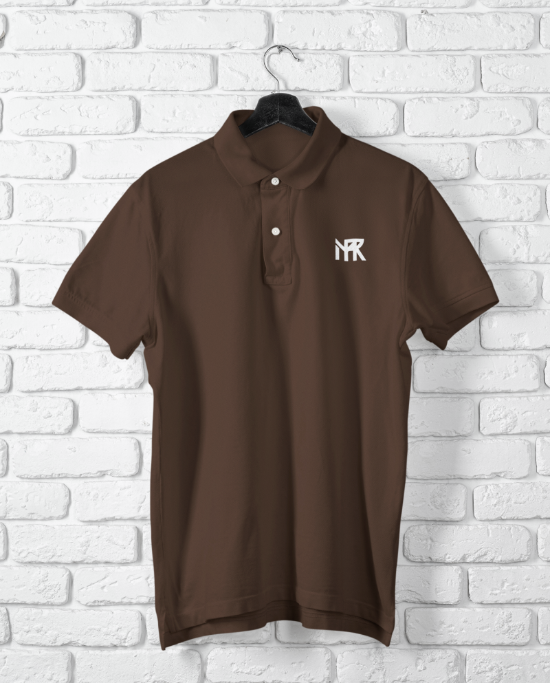 Coffee Brown Polo T-Shirt - Image 3