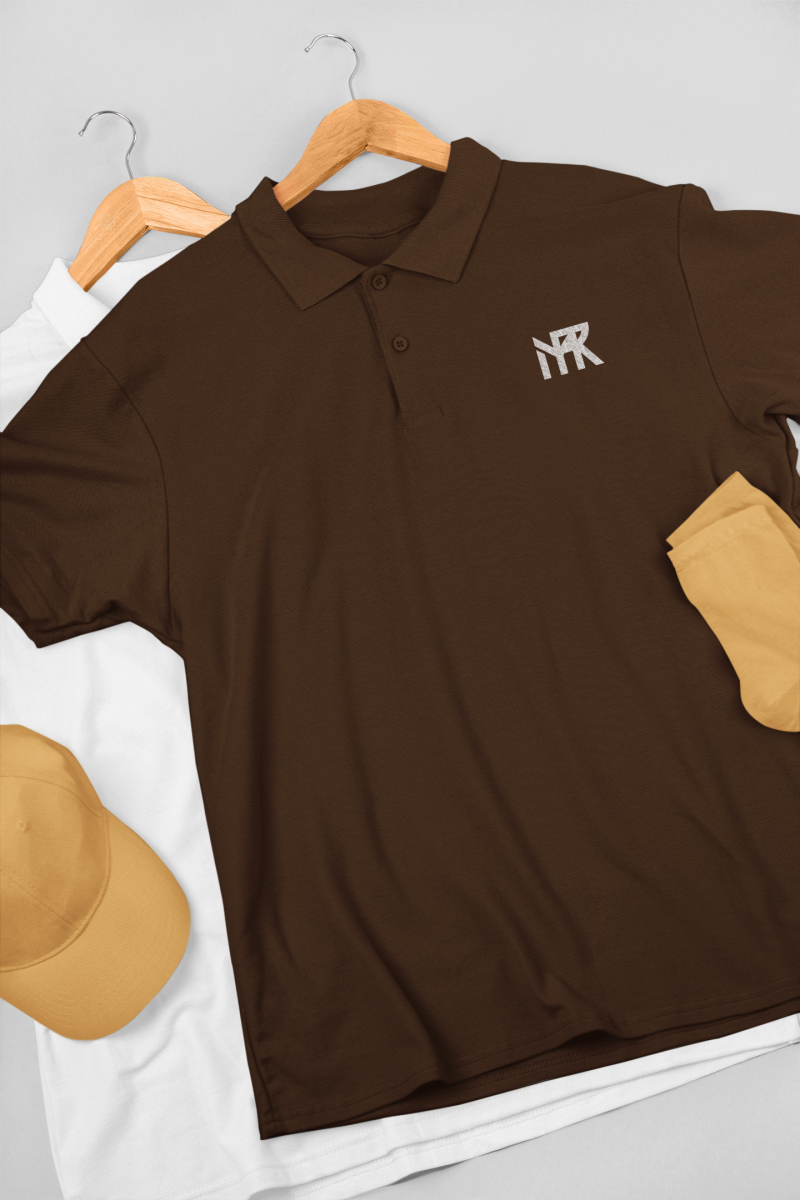 Coffee Brown Polo T-Shirt - Image 4