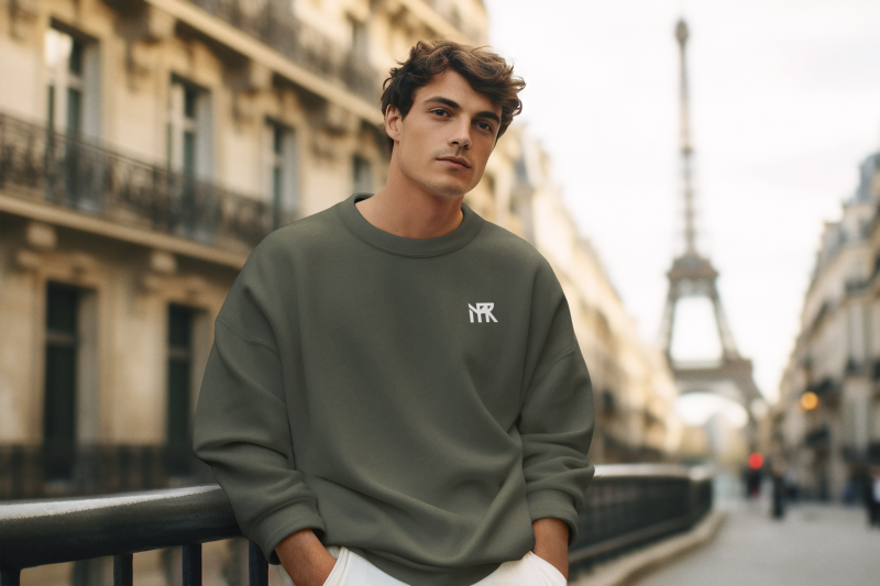 Olive Crest Sweatshirt