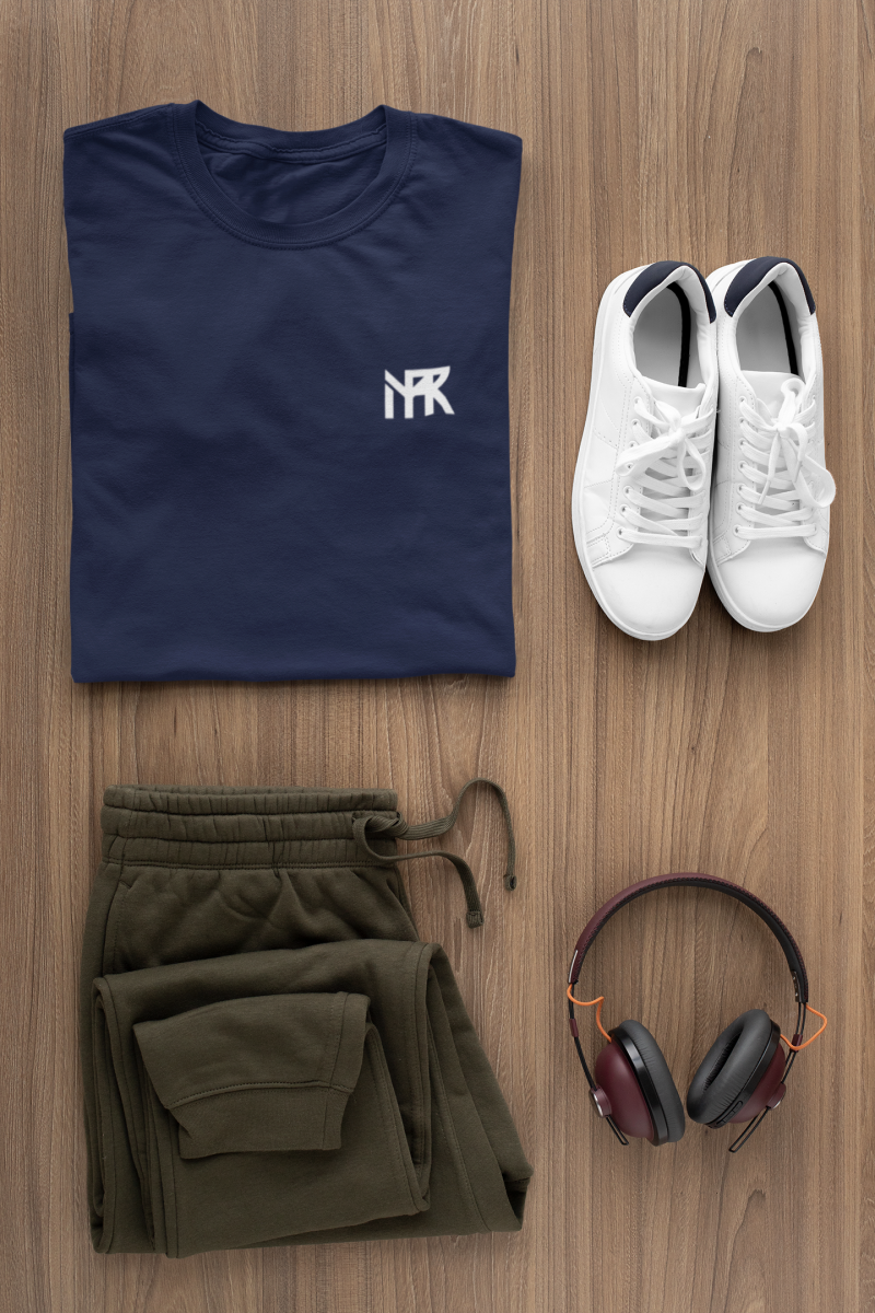 Calm Navy Blue Classic T-shirt - Image 2